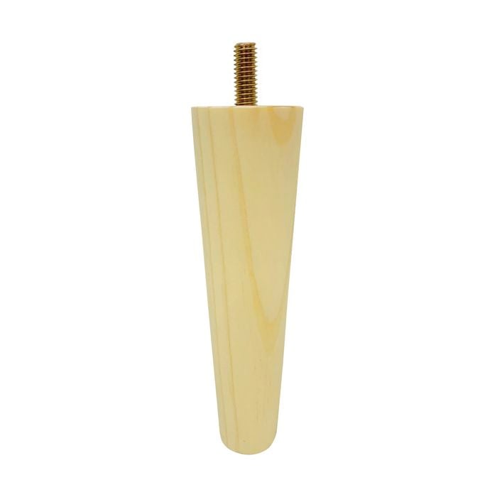 Adoored 150mm Pine Round Tapered Furniture Leg