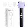 Catzon Women Bikini Trimmer Dual-head Electric Shaver For Legs Face Arms Underarms-purple