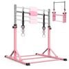 Advwin Gymnastics Bar For Kids, Foldable Horizontal Bar With 10-level Adjustable Height, Gymnastics Training Kip Bar, Ages 3-15