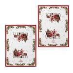 Ashdene Magic of Christmas by Richard Macneil Set of 2 Cotton Kitchen Towels 50 x 70 cm