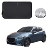 Front Windscreen Sun Shade for Mazda 2 2014 - Current DL, DJ - Standard 150 x 85 cm - Black