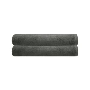 Chateau 2pack Bath Sheet 80x160cm Charcoal