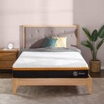 Zinus 25cm Hybrid Chiro Queen Mattress 3 Zone Memory Foam Pocket Spring