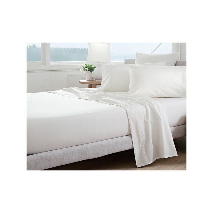 Jason Commercial Single Bed Crisp Top Sheet 180x300cm White
