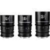 Laowa Nanomorph S35 Prime 3 Lens Bundle - 27mm, 35mm, 50mm - Canon Rf Mount - Silver