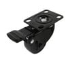Easyroll 50mm Black PVC Swivel Castor With Brake