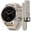 Garmin Epix Pro Gen 2 Soft Gold Watch w Cream Heathered Nylon Band - 42mm