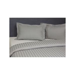 Jason Commercial Super King Bed Stripe Quilt Cover Set 270x240cm Silver