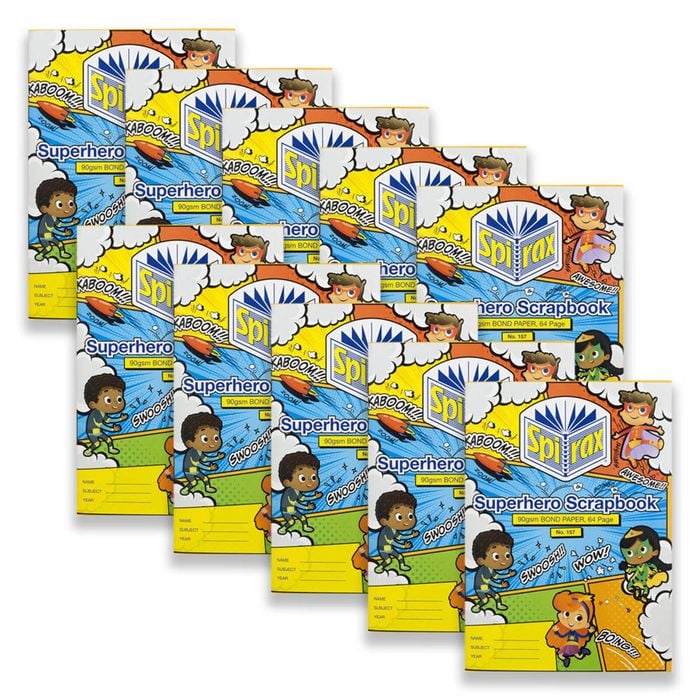 10pc Spirax 157 Super Scrapbook 64-pages 90gsm Paper Art Notebook Stationery