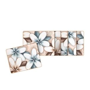 Cinnamon Ocean Frangipani Coasters Set of 6