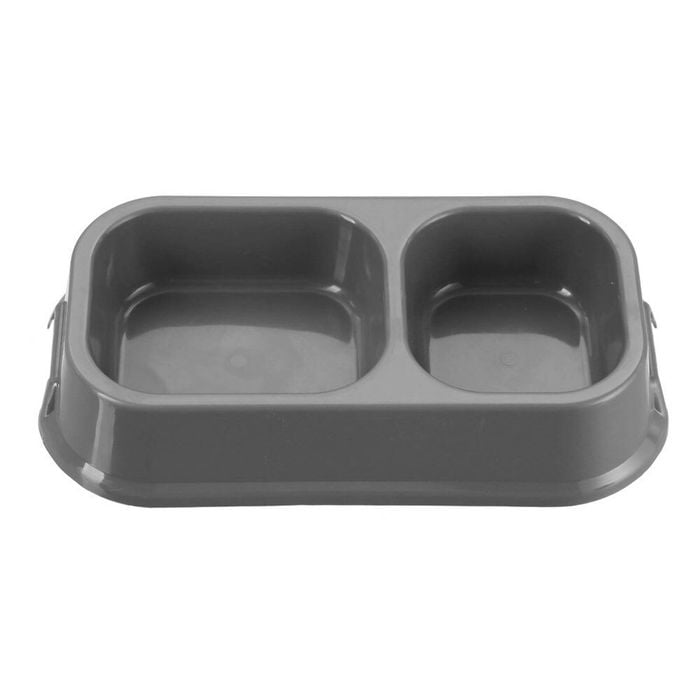 Paws & Claws 32cm Pets/dogs Square Essentials Dual Bowl/dishes/feeders Assorted
