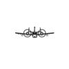 Ignite Laser Grumman OV-1 Mohawk - Armed Reconnaissance Aircraft Silhouette Metal Wall Art Coated Black 15.7 inch - 40 cm