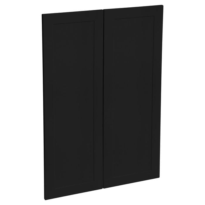 Kaboodle 900mm Black Olive Medium Alpine Pantry Door - 2 Pack