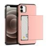 Hard Case Wallet Card Slot Cover - For Apple iPhone X / XS (Pink)
