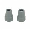 Universal Crutch Tips - Non-Slip Rubber Replacement for Underarm & Forearm Crutches