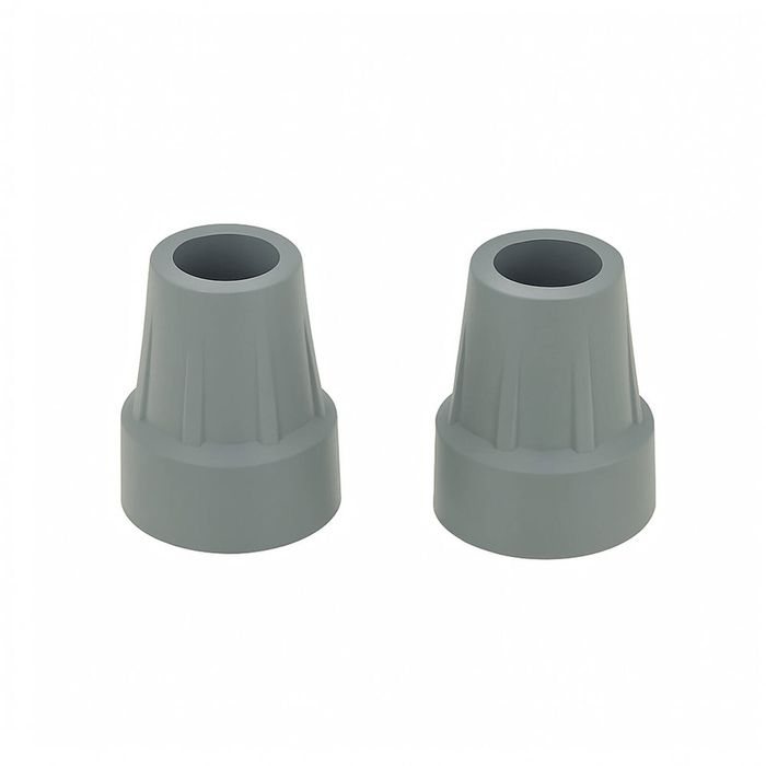 Universal Crutch Tips - Non-Slip Rubber Replacement for Underarm & Forearm Crutches
