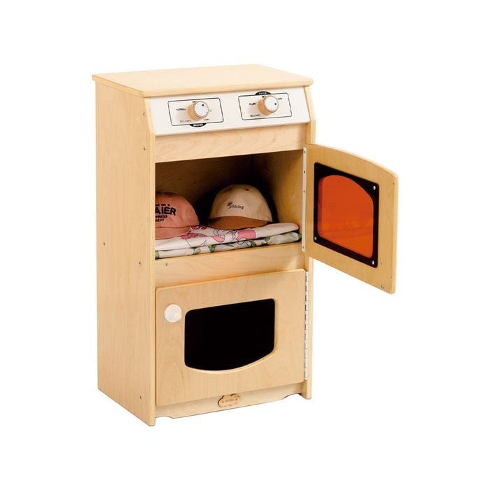 Jooyes Kids Wooden Play Laundry Set Washing Machine And Dryer - H83cm - 48cm | Cabinet | 83cm
