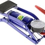 Foot Air Pump High Pressure Gauge Tyre Tire Inflator Air Bed Bike Ball