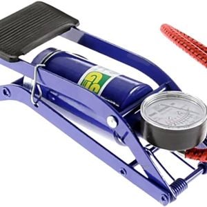Foot Air Pump High Pressure Gauge Tyre Tire Inflator Air Bed Bike Ball
