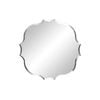P&p Silver Irregular Frameless Wall Mirror Beveled Edge Decorative Modern Glass Design