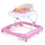 Costway 4 in 1 Baby Walker Foldable Ride on Car Adjustable Pink