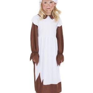 Poor Victorian Girls Olden Days Book Week Costume - Medium