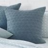 Alex Liddy Edit Triangle Quilted European Pillowcase 65X65cm - Chambray