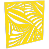 ProtectorAl 300 - 1200 x 300 - 1200mm Light Yellow / Gloss White Jungle Unframed Composite Deco Panel