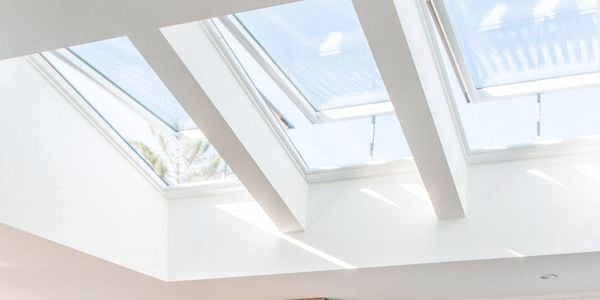 3 windows of velux light