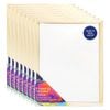 8x Art Boxd 25.5cm Stretched Canvas 280gsm Art Painting W/ Wooden Frame Med Nat