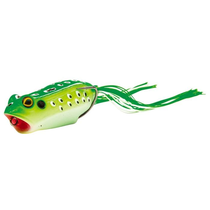 TT Lures 70mm Rocket Frog Popping Topwater Frog Lure - Green