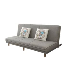 TOPONE 180CM Foldable Sofa Bed - Light Grey