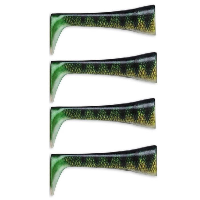 2x 2PK Rapala Replacement Tails For 20cm X Rap Peto Lures - Live Perch