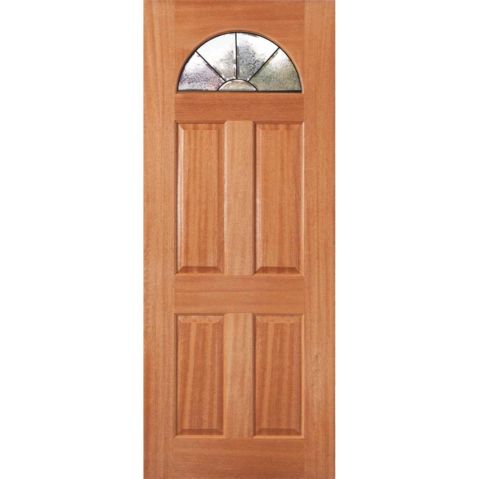 Woodcraft 2040 x 820 x 40mm Entrance Door Carolina Black Leadlight Glass TG4CBB product image