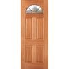 Woodcraft 2040 x 820 x 40mm Entrance Door Carolina Black Leadlight  Glass TG4CBB
