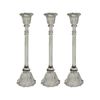 3PK Glass 36cm Extra Large Belle Taper Stick Candle Holder - Sage