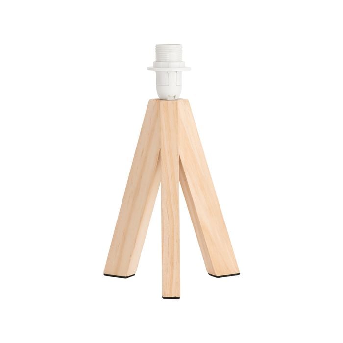 Verve Design 24.5cm Wood Inga Tripod Lamp Base
