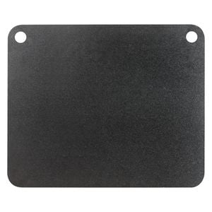 VEVOR 406x368x6mm Pizza Baking Stone Black Steel Pre-Seasoned Carbon