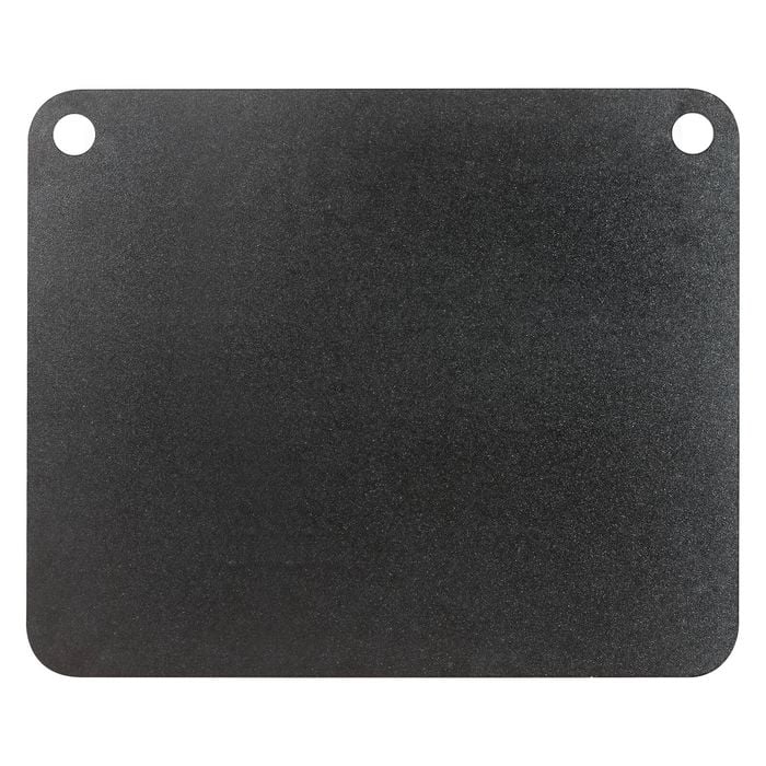 VEVOR 406x368x6mm Pizza Baking Stone Black Steel Pre-Seasoned Carbon