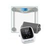Etekcity Digital Body Weight Bathroom Scale - Silver & Etekcity Smart Blood Pressure Monitor - White Bundle