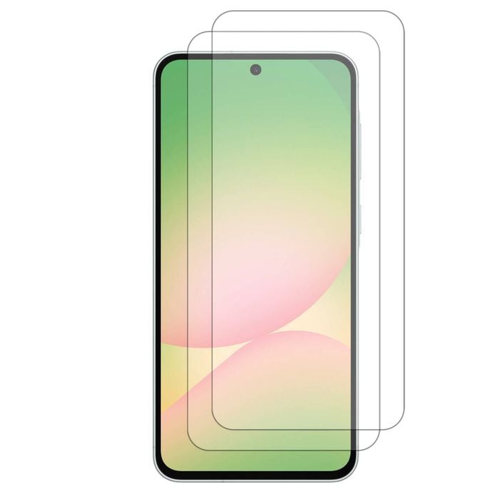 2 Pack MEZON Samsung Galaxy A56 5G Clear Tempered Glass Screen Protectors