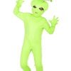Neon Green Space Alien Boys Costume - Xlarge