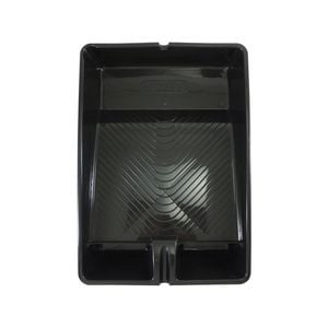 Haydn 230mm Black Heavy Duty Plastic Paint Tray with Brush Holder - 230mm