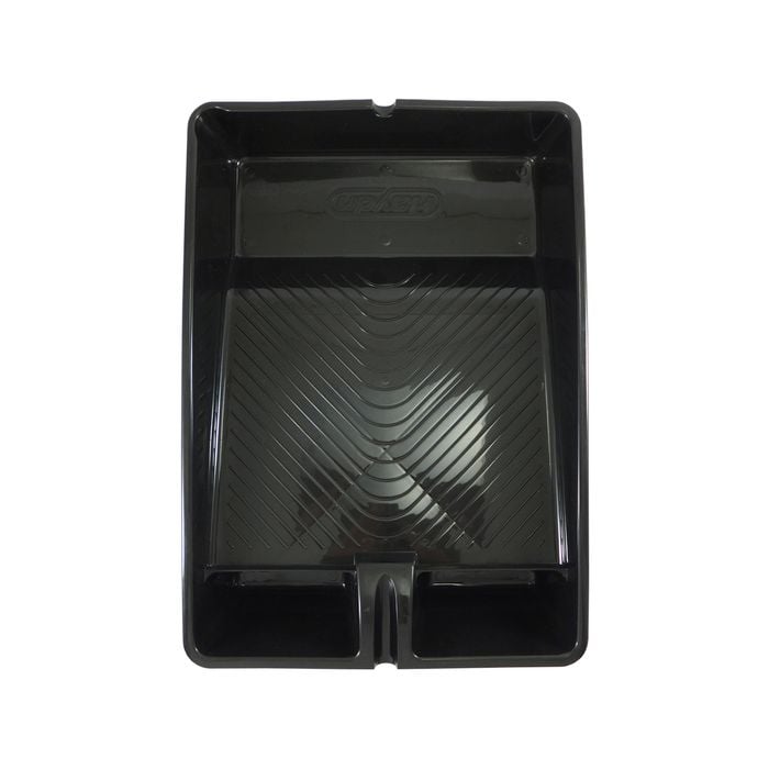Haydn 230mm Black Heavy Duty Plastic Paint Tray with Brush Holder - 230mm