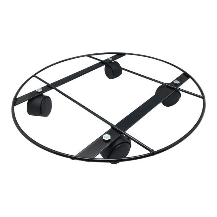 EDEN 35cm Heavy Duty Round Pot Plant Trolley