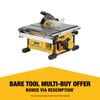 DeWALT 210mm 54V FlexVolt Cordless Table Saw - Skin Only
