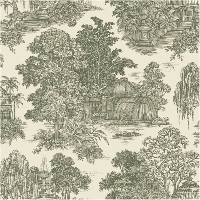 Blenheim Green, Wallpaper 10.05m x 53cm Wallpaper Boutique
