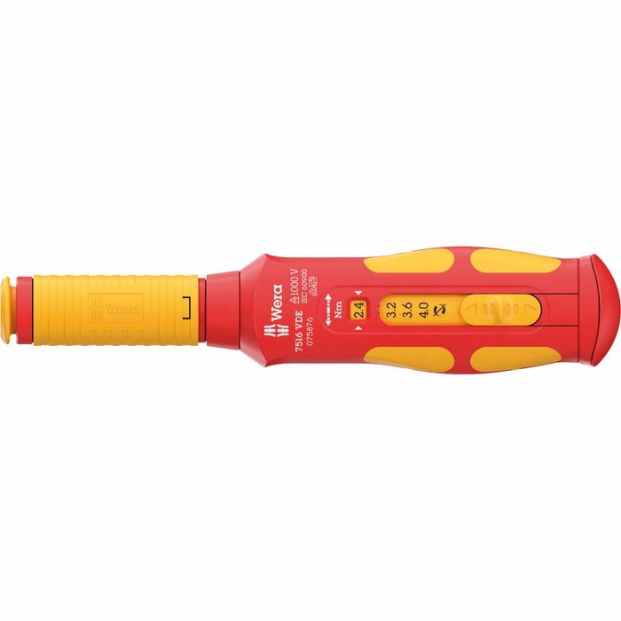 Wera 7516 VDE Kraftform Safe-Torque Speed Torque Screwdriver, 2.4-4.0 Nm