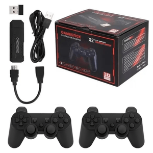 X2 Plus Upgraded Game Stick Retro Console Double Wireless Controller 40000+ Games 64gb