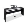 Karrera 88 Keys Electronic Keyboard Piano with Stand Black